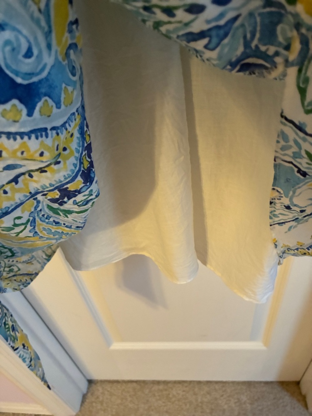 Ralph Lauren LRL Garden Party Blue & Yellow Paisley dress Sz 16 - Picture 8 of 9